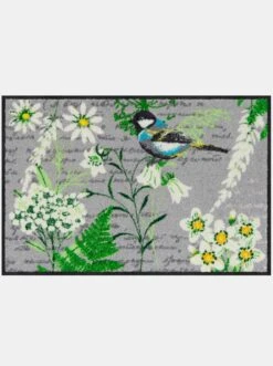 Salonloewe Fußmatte In Grau-weiß-gemustert