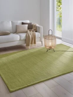 Heine Home Hochflorteppich In Oliv -Heimtextilien 03351b0d73ed7837adfff63d6fb67d92