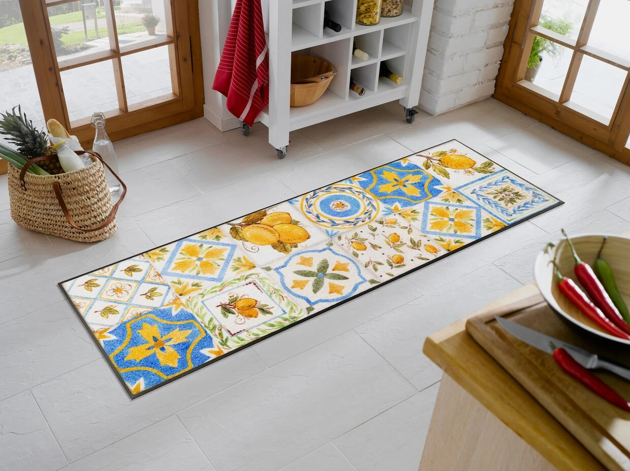 Wash&dry Fußmatte In Gelb-blau 2 Wash&dry Fußmatte In Gelb-blau – Bild 2