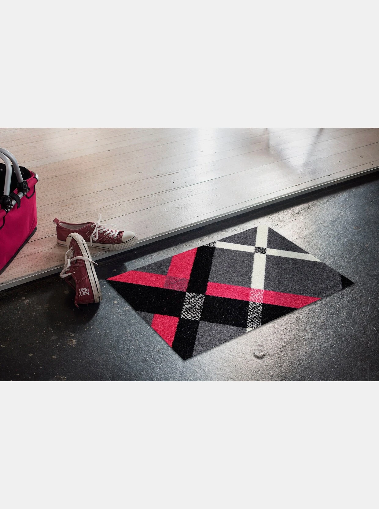 Salonloewe Fußmatte In Grau-gemustert 4 Salonloewe Fußmatte In Grau-gemustert – Bild 4