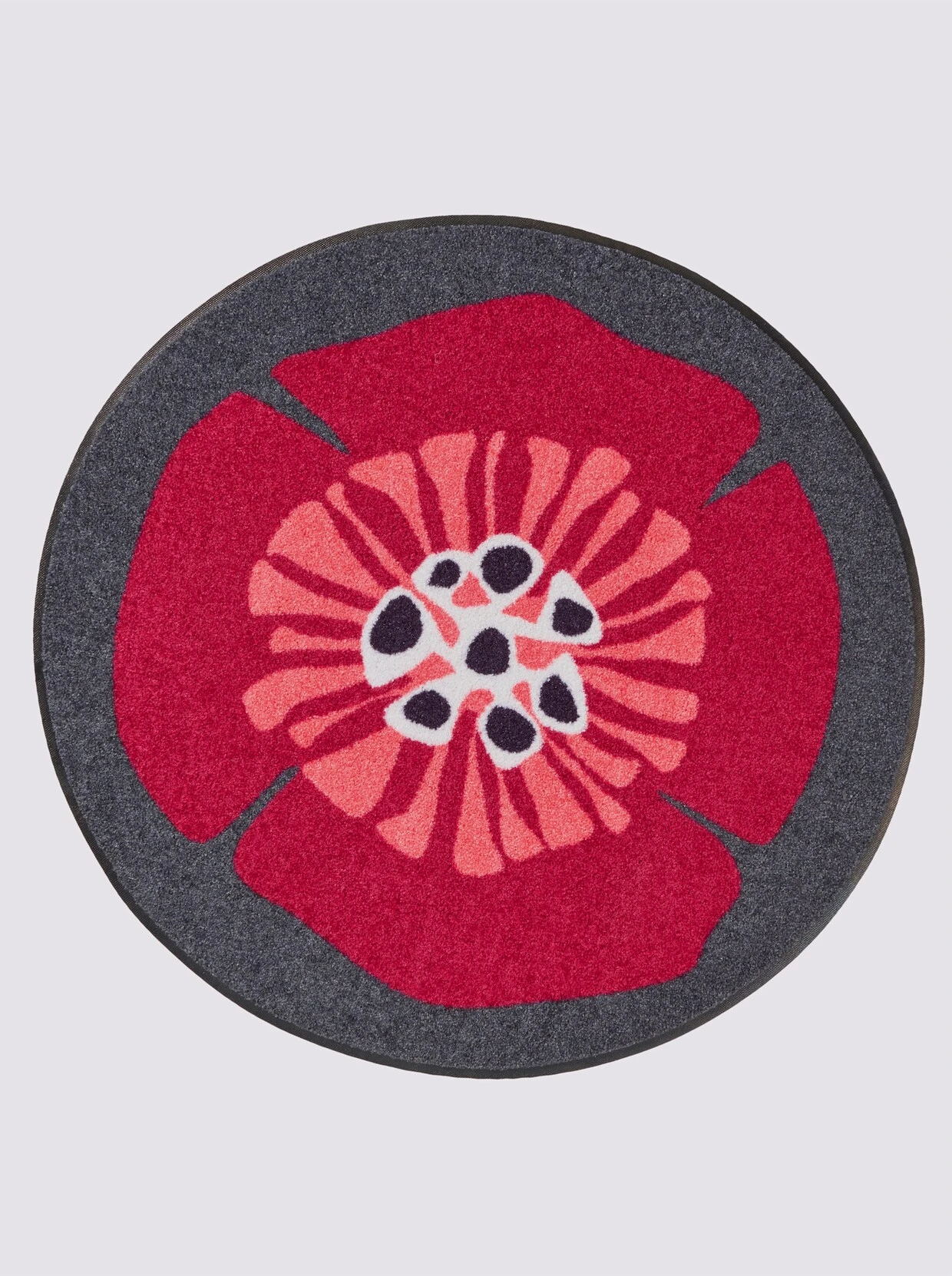 Heine Home Fußmatte In Anthrazit-rot 4 Heine Home Fußmatte In Anthrazit-rot – Bild 4