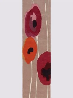 Heine Home Teppich In Taupe-rot