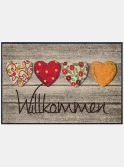 Wash&dry Fußmatte In Braun-bunt