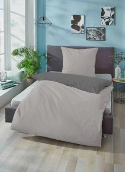 Biberna Bettwäsche In Hellgrau-dunkelgrau -Heimtextilien 216e5045950fc1d37c61a6448454100f