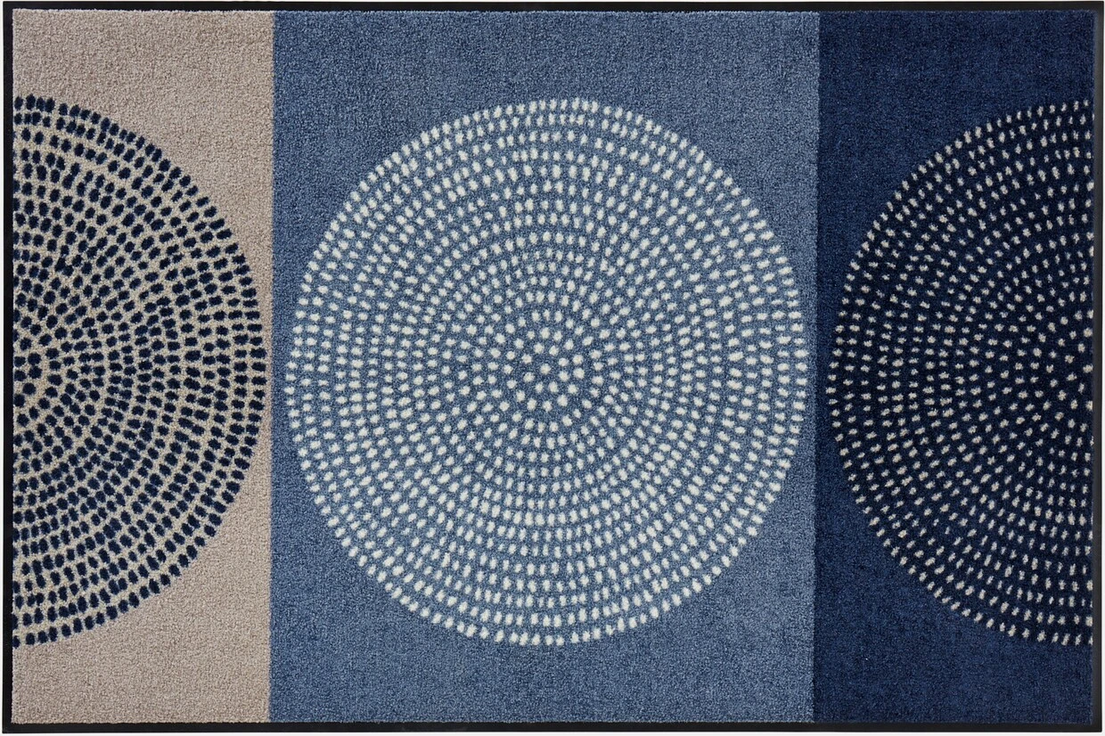 Salonloewe Fußmatte In Blau-beige 2 Salonloewe Fußmatte In Blau-beige – Bild 2
