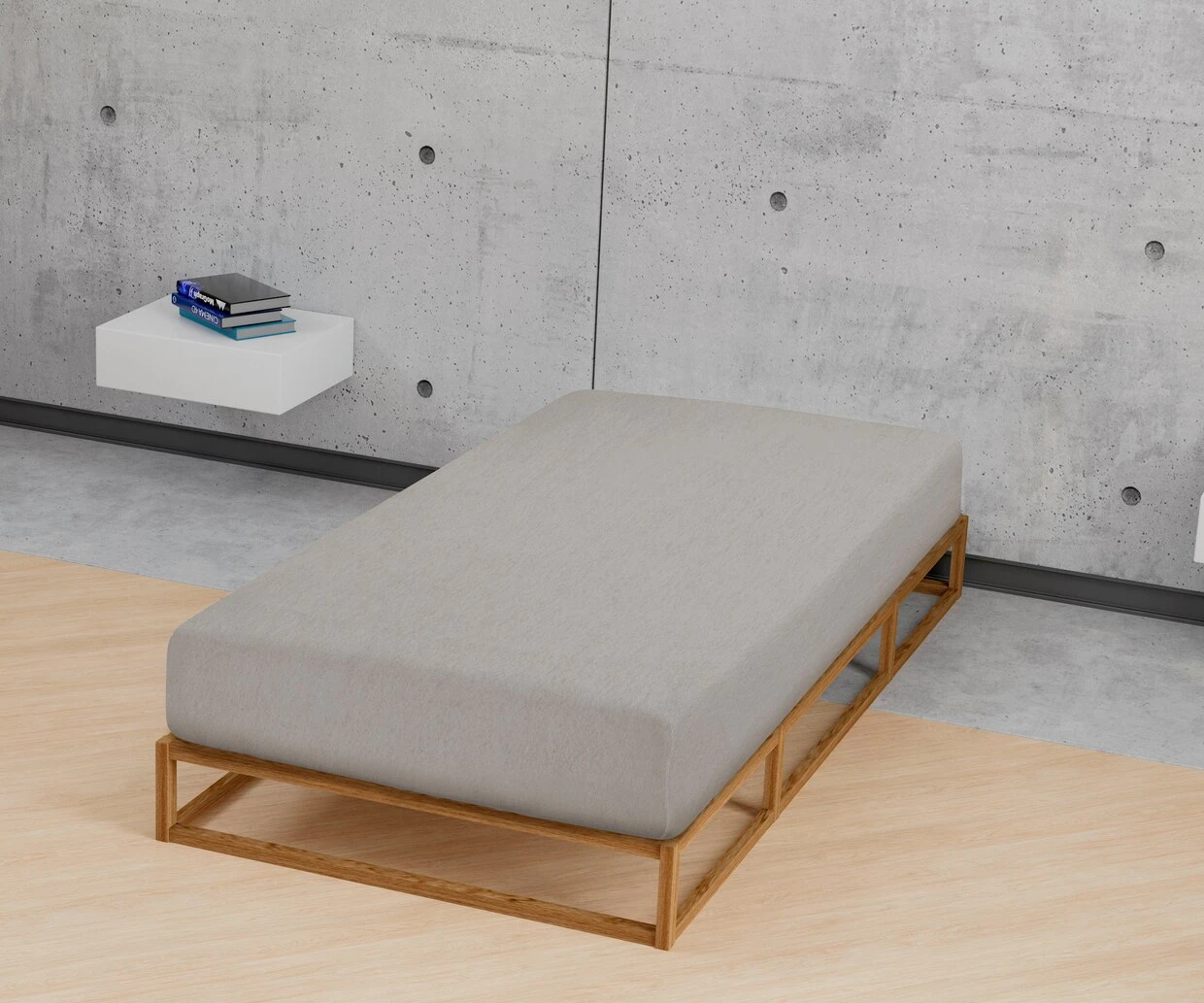 Biberna Spannbetttuch In Dunkelgrau 3 Biberna Spannbetttuch In Dunkelgrau – Bild 3