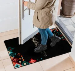 Wash&dry Fußmatte In Schwarz-bunt -Heimtextilien 3135bae5b4c31f37631cfe0f995b1f11
