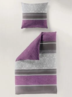 Bierbaum Bettwäsche In Beere-gestreift