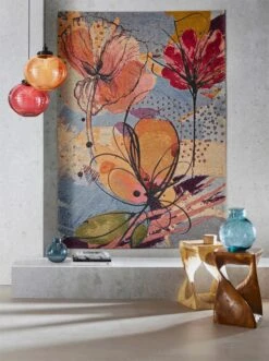 Heine Home Teppich In Blau-bunt