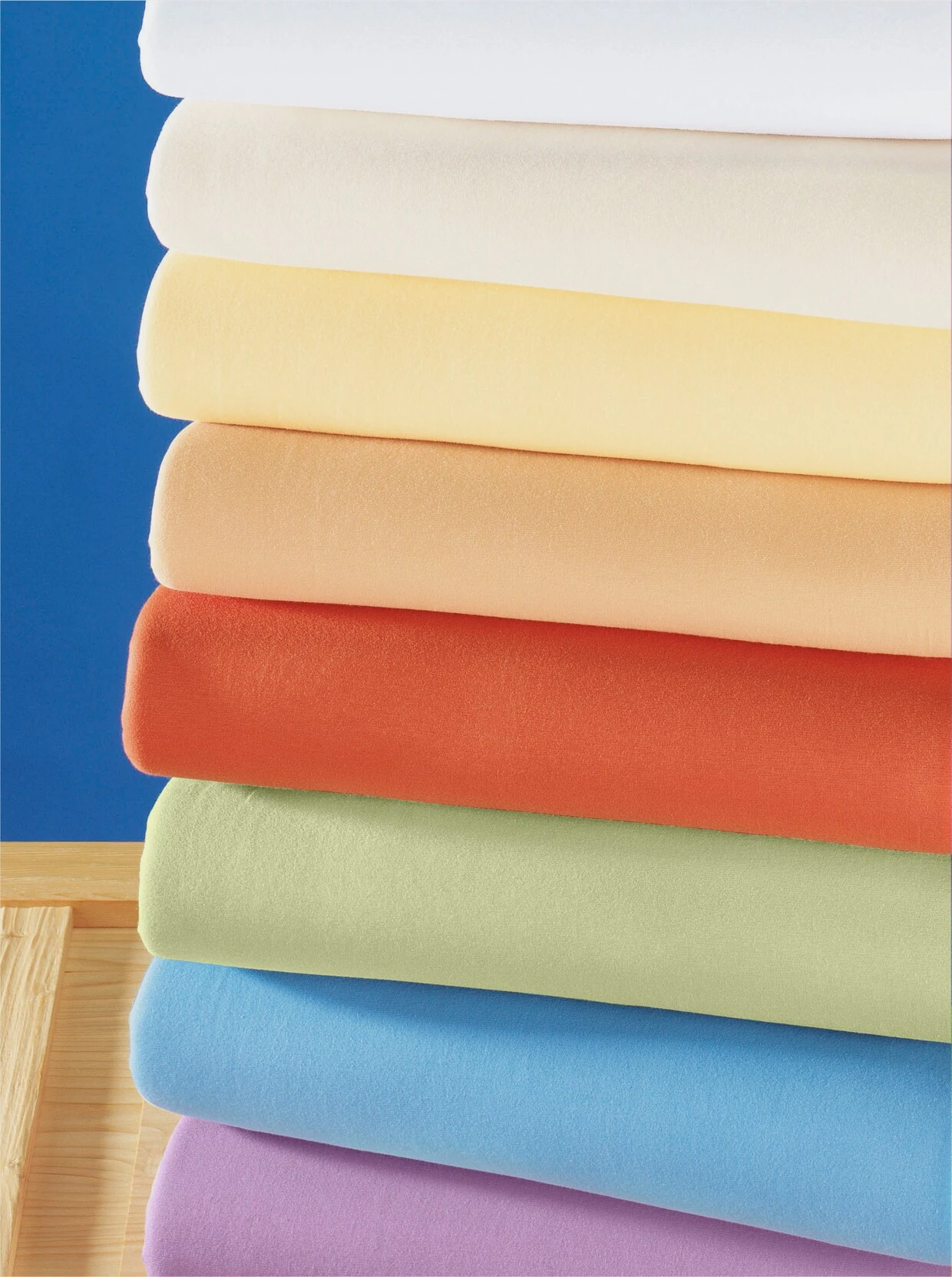 Biberna Spannbetttuch In Bleu 2 Biberna Spannbetttuch In Bleu – Bild 2