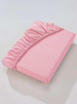 Heimtextilien 23 Biberna Betttuch In Rosé