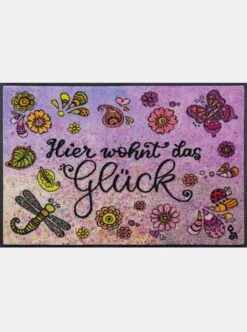 Wash&dry Fußmatte In Pink-bedruckt