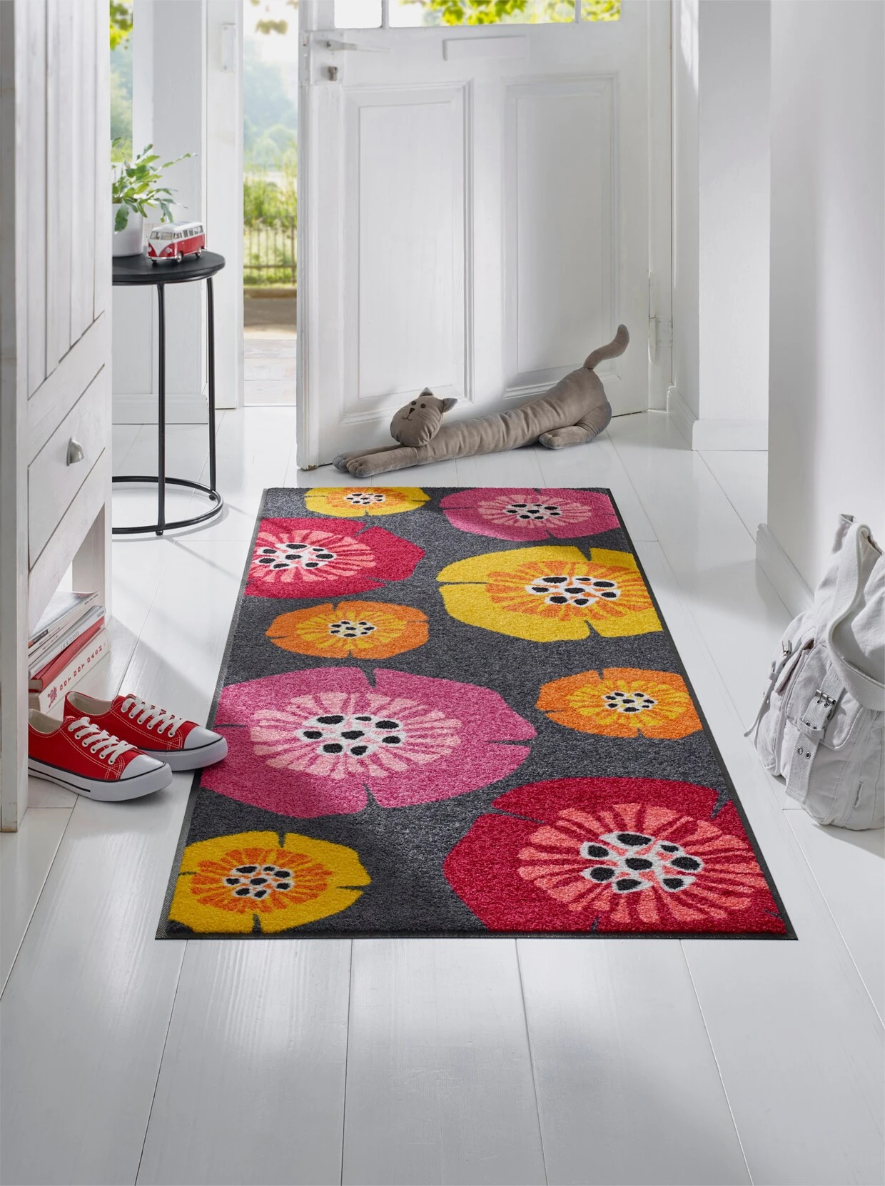 Heine Home Fußmatte In Anthrazit-rot 6 Heine Home Fußmatte In Anthrazit-rot – Bild 6