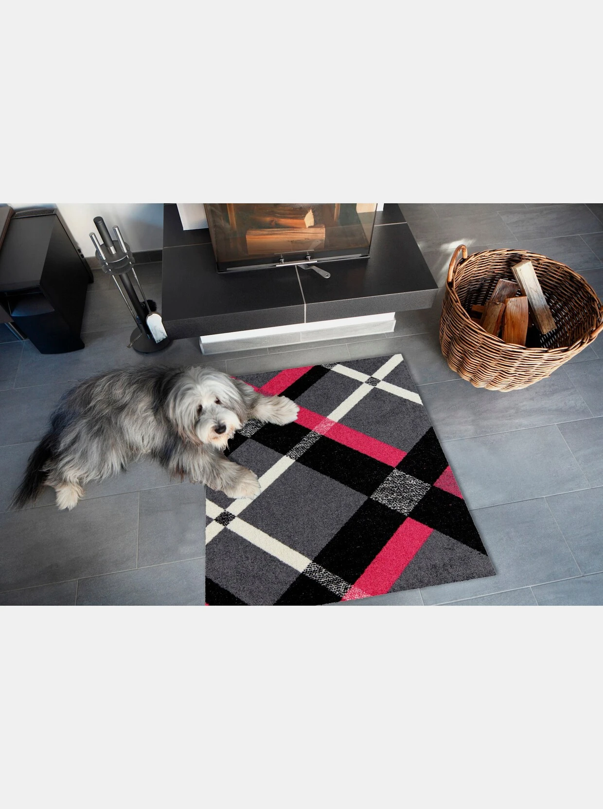 Salonloewe Fußmatte In Grau-gemustert 3 Salonloewe Fußmatte In Grau-gemustert – Bild 3