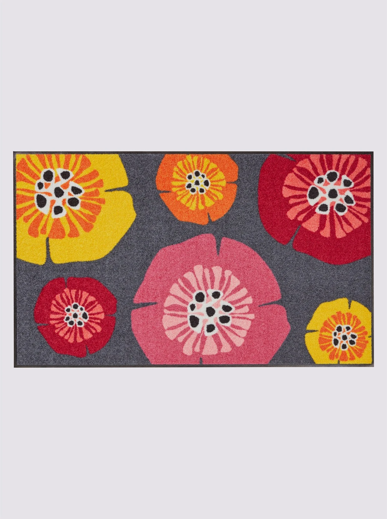 Heine Home Fußmatte In Anthrazit-rot 2 Heine Home Fußmatte In Anthrazit-rot – Bild 2