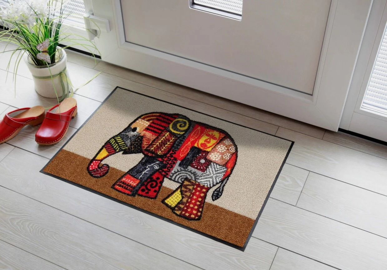 Salonloewe Fußmatte In Ecru-bunt 2 Salonloewe Fußmatte In Ecru-bunt – Bild 2