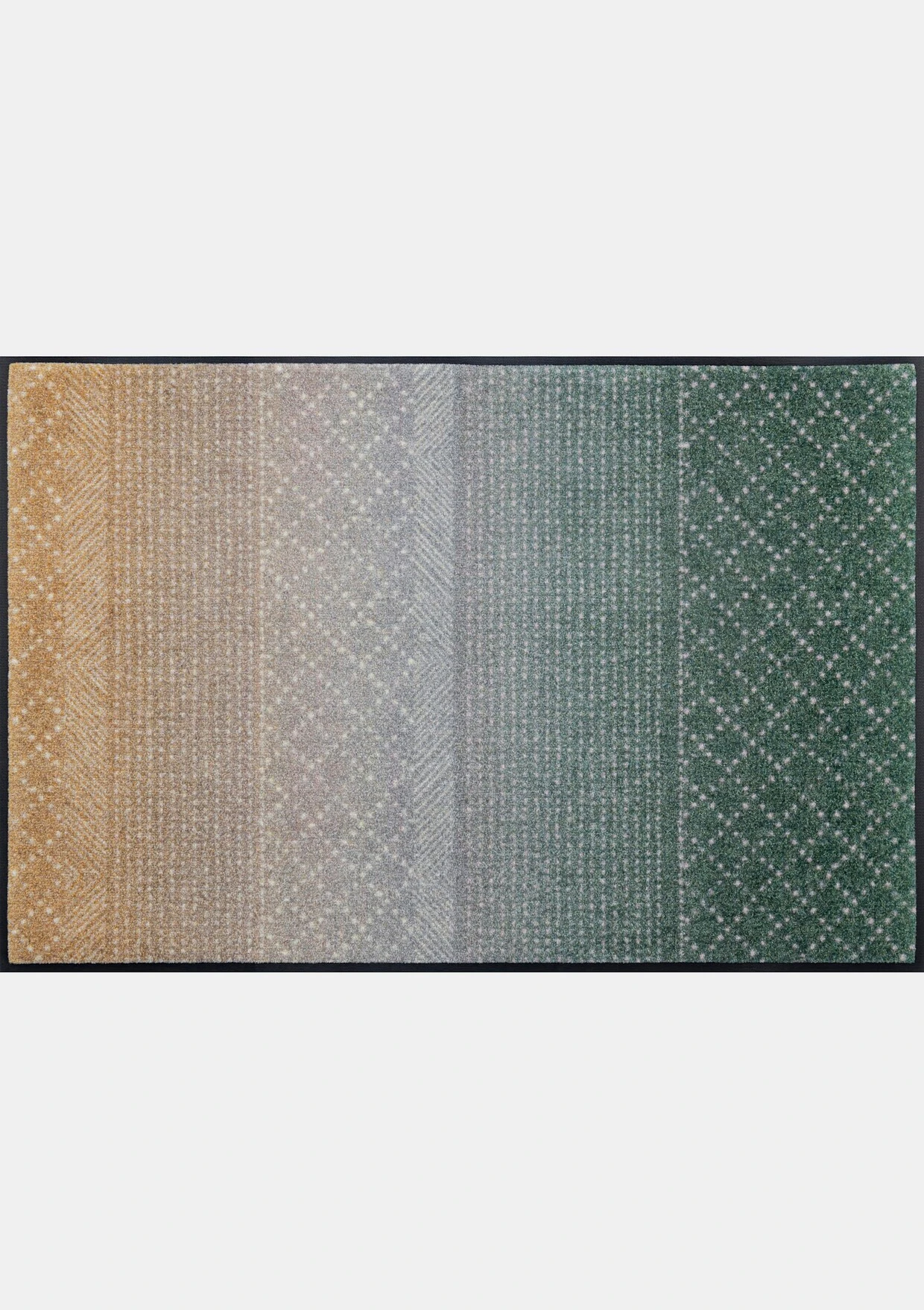 Wash&dry Fußmatte In Beige-grün-gemustert 1 Wash&dry Fußmatte In Beige-grün-gemustert