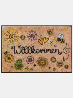 Wash&dry Fußmatte In Rosa-bedruckt