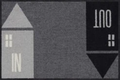 Salonloewe Fußmatte In Grau-schwarz