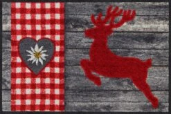 Salonloewe Fußmatte In Braun-rot