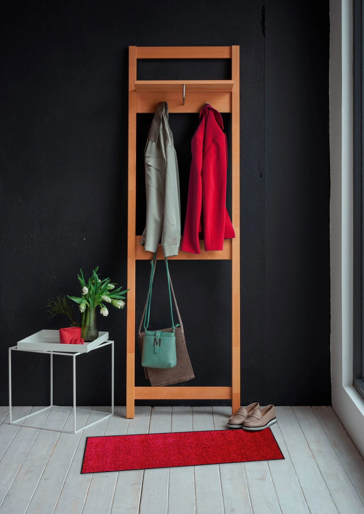 Salonloewe Fußmatte In Kirschrot 1 Salonloewe Fußmatte In Kirschrot