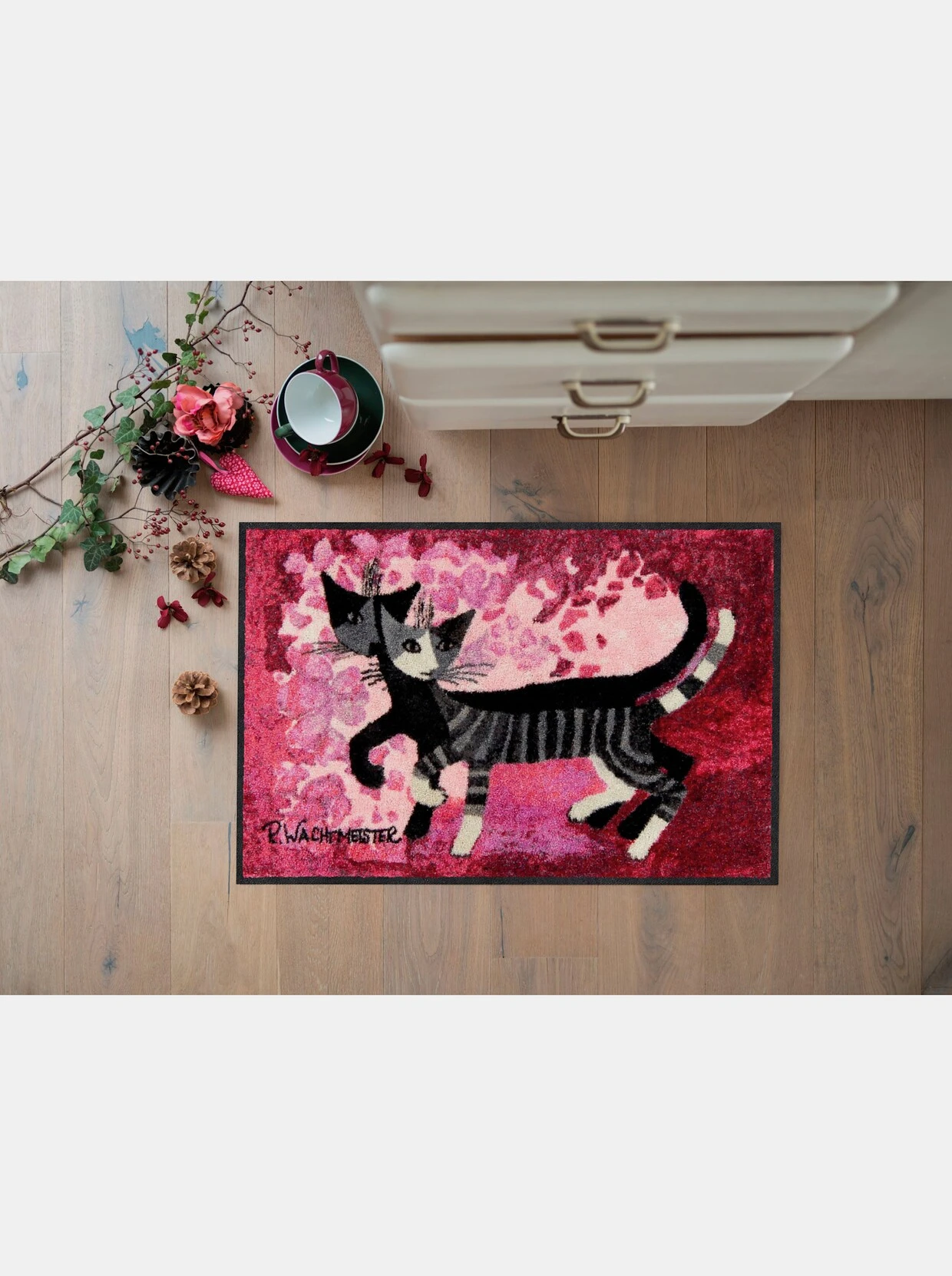 Salonloewe Fußmatte In Magenta 2 Salonloewe Fußmatte In Magenta – Bild 2