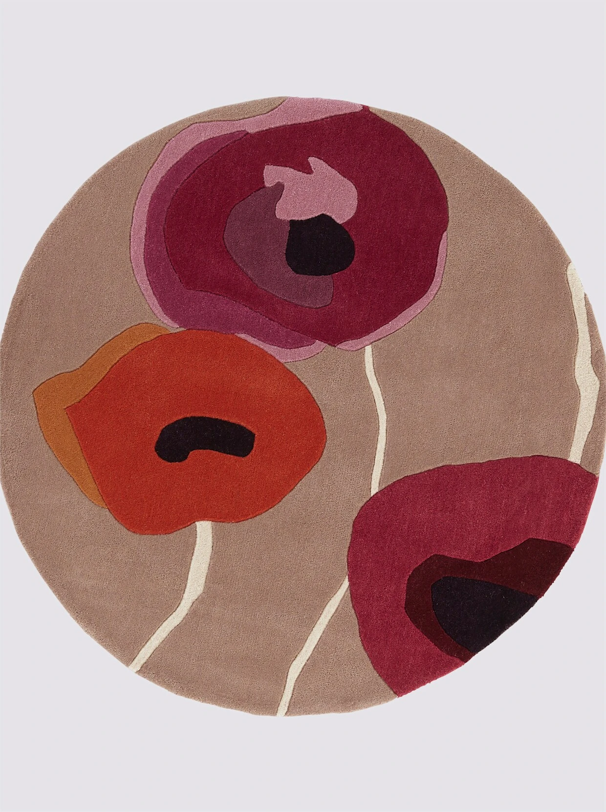 Heine Home Teppich In Taupe-rot 2 Heine Home Teppich In Taupe-rot – Bild 2