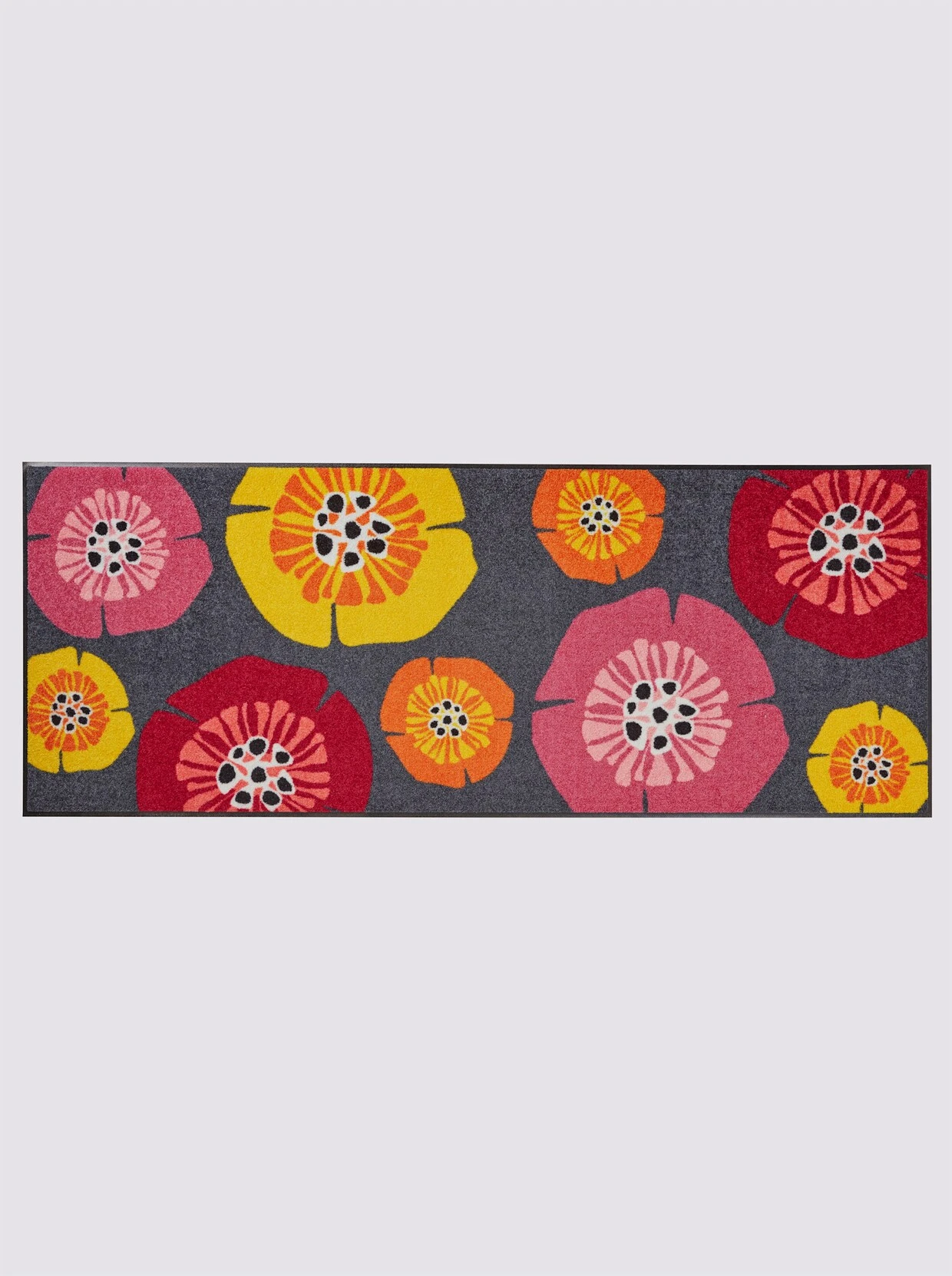 Heine Home Fußmatte In Anthrazit-rot 3 Heine Home Fußmatte In Anthrazit-rot – Bild 3