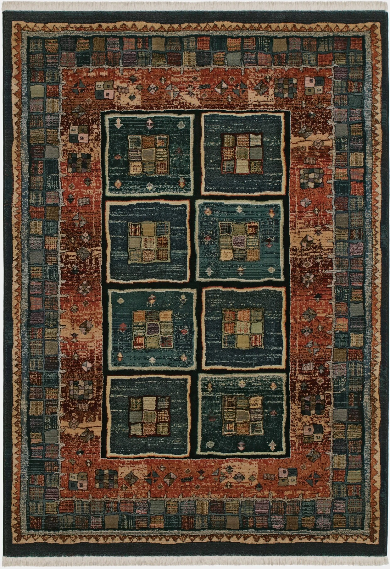 Heine Home Webteppich In Blau 1 Heine Home Webteppich In Blau