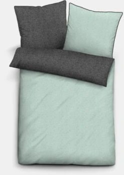 Biberna Bettwäsche In Mint-anthrazit