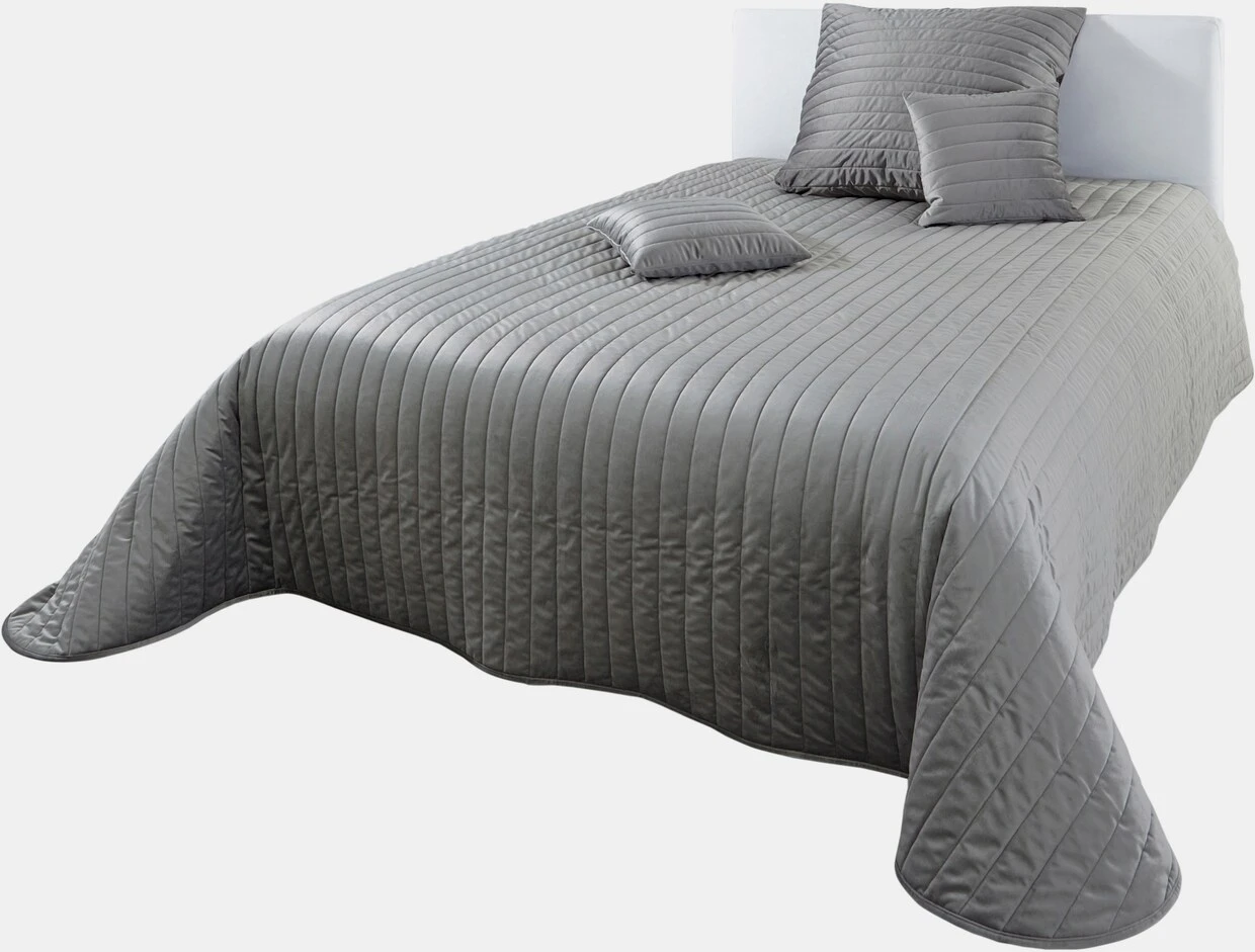 Heine Home Tagesdecke In Grau 1 Heine Home Tagesdecke In Grau