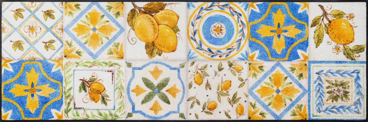 Wash&dry Fußmatte In Gelb-blau 1 Wash&dry Fußmatte In Gelb-blau