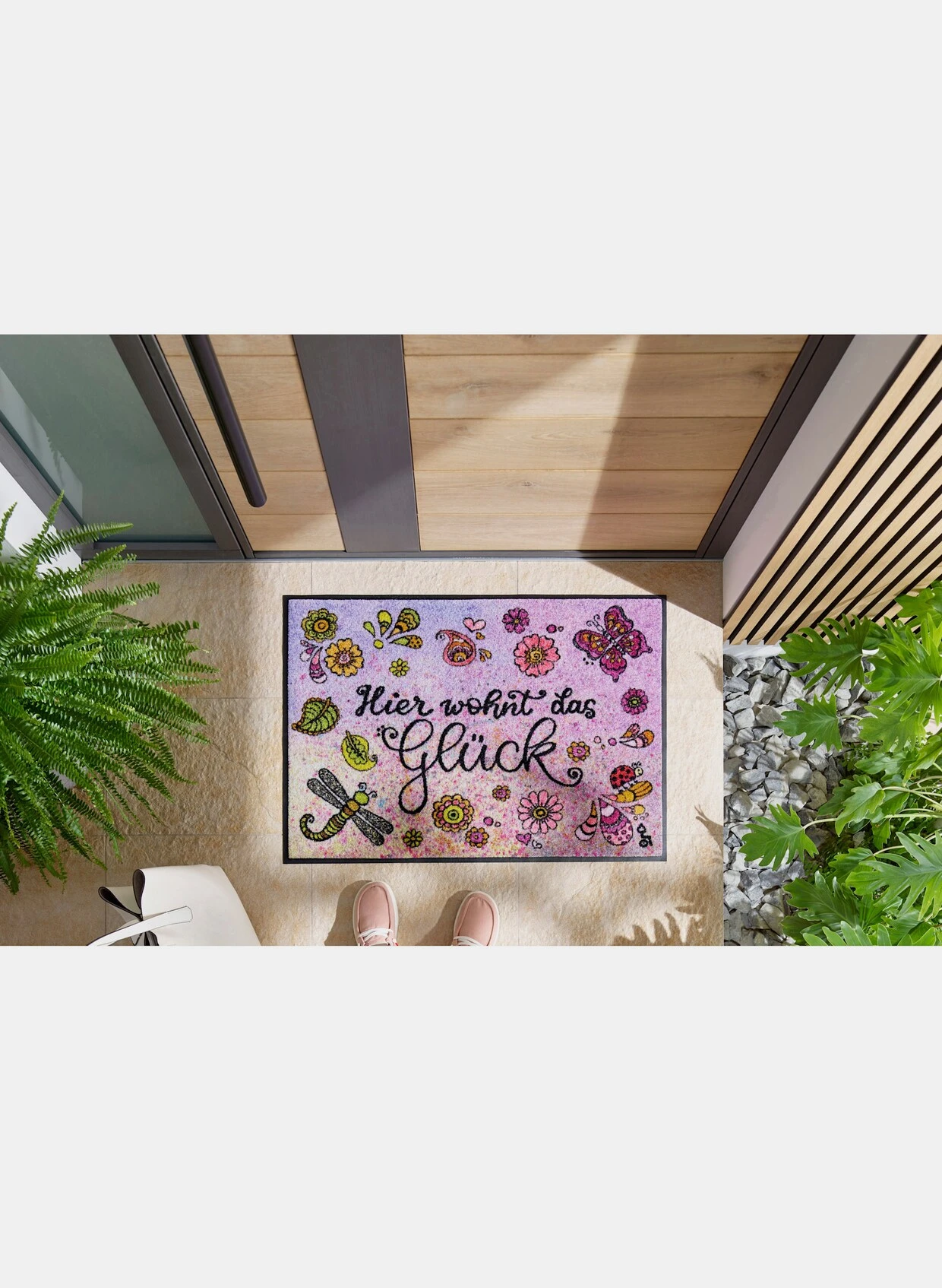 Wash&dry Fußmatte In Pink-bedruckt 2 Wash&dry Fußmatte In Pink-bedruckt – Bild 2