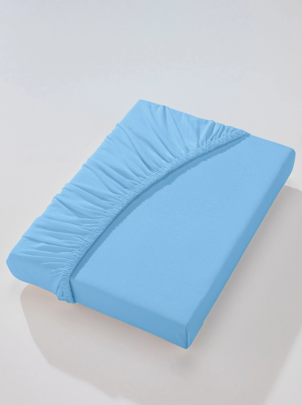 Biberna Spannbetttuch In Bleu 1 Biberna Spannbetttuch In Bleu