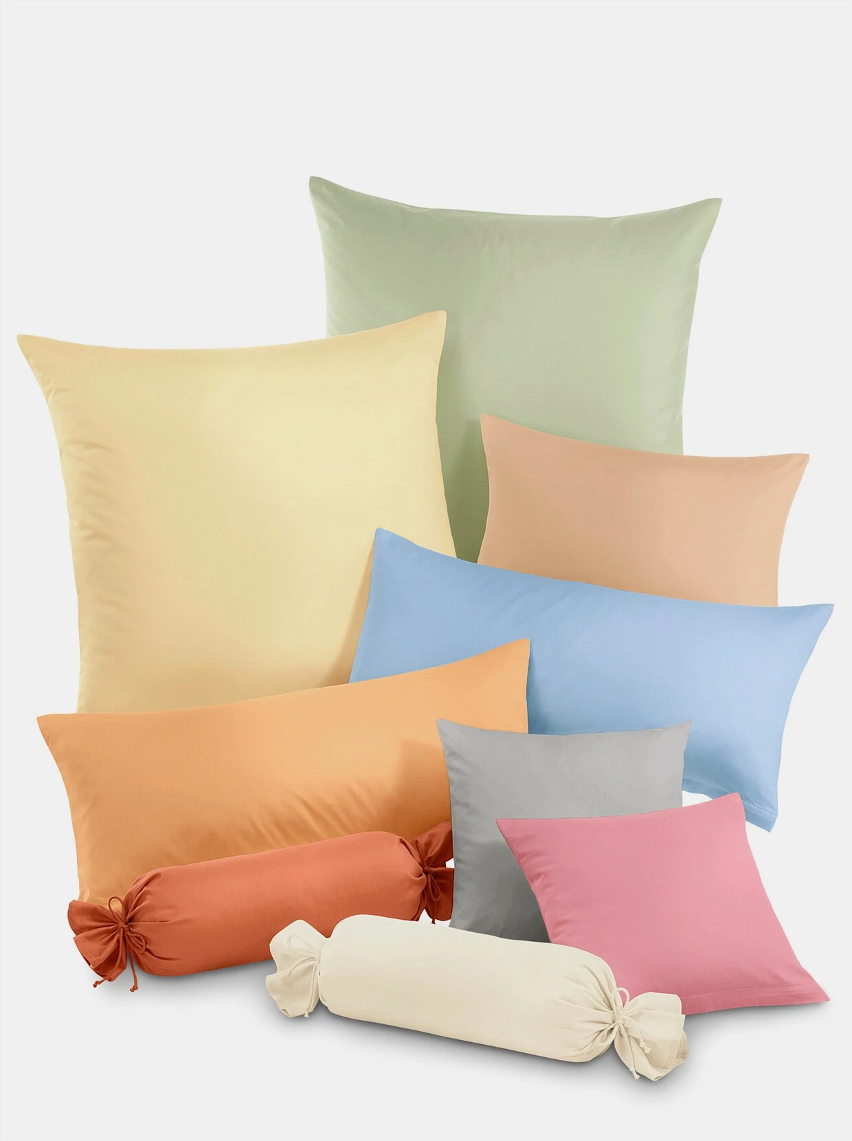 Biberna Kissenbezüge In Silbergrau 1 Biberna Kissenbezüge In Silbergrau