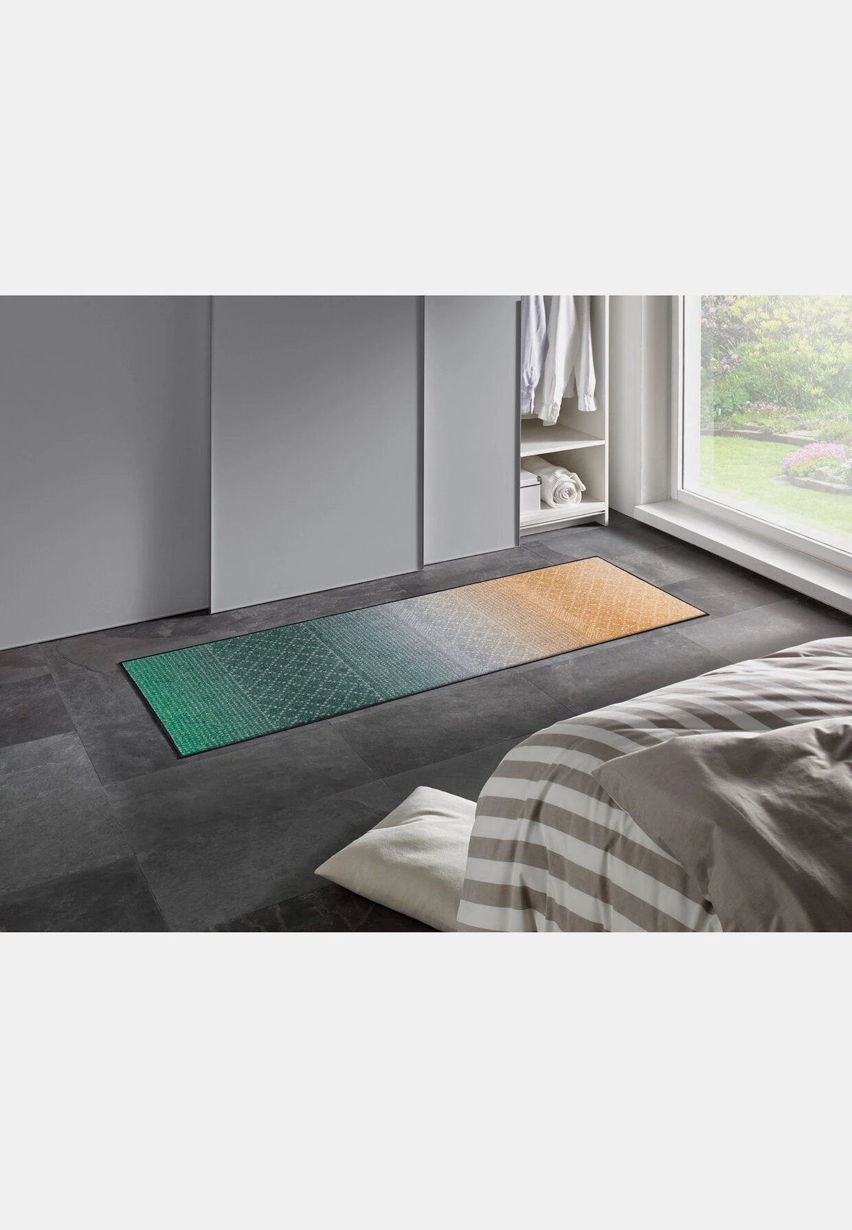 Wash&dry Fußmatte In Beige-grün-gemustert 4 Wash&dry Fußmatte In Beige-grün-gemustert – Bild 4