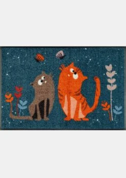 Wash&dry Fußmatte In Anthrazit-gemustert