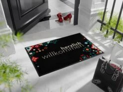 Wash&dry Fußmatte In Schwarz-bunt -Heimtextilien b8c92f9838d28e0e1a7cc5b6046403f5