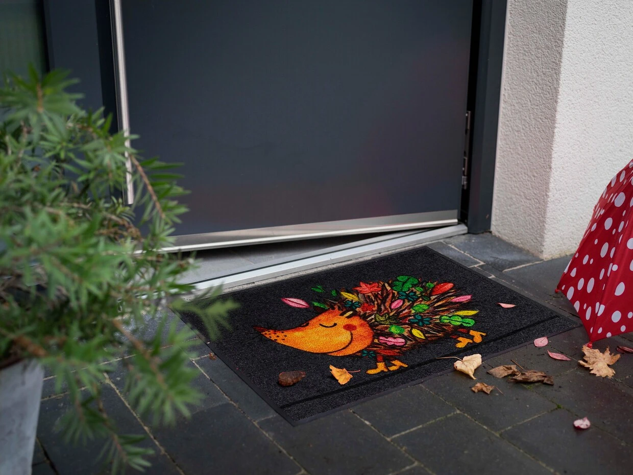 Salonloewe Fußmatte In Anthrazit-bunt 2 Salonloewe Fußmatte In Anthrazit-bunt – Bild 2