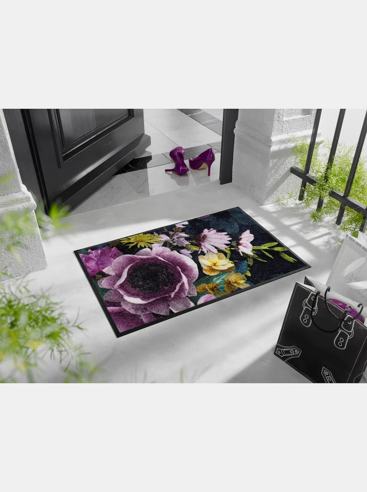 Wash&dry Fußmatte In Aubergine 4 Wash&dry Fußmatte In Aubergine – Bild 4