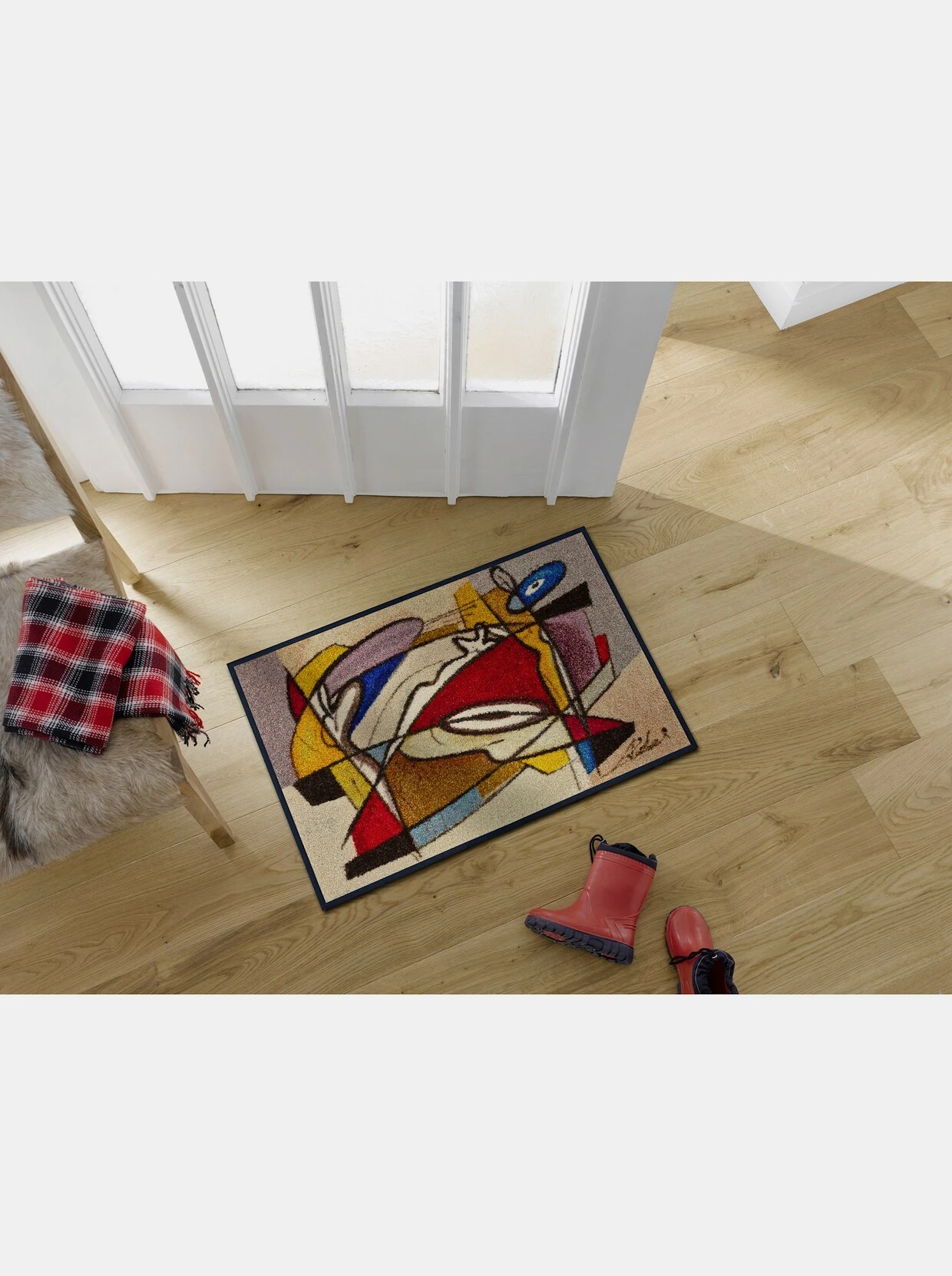 Wash&dry Fußmatte In Beige-bunt 2 Wash&dry Fußmatte In Beige-bunt – Bild 2