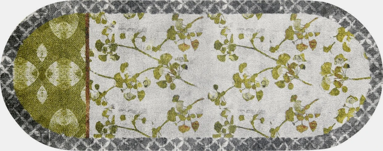 Salonloewe Fußmatte In Grün-ecru 2 Salonloewe Fußmatte In Grün-ecru – Bild 2