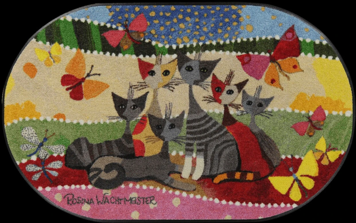 Salonloewe Fußmatte In Blau-bunt 2 Salonloewe Fußmatte In Blau-bunt – Bild 2