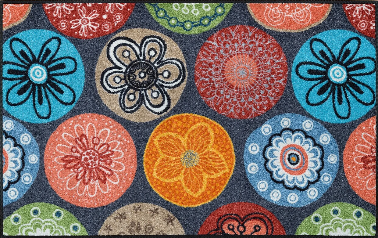 Wash&dry Fußmatte In Blau-bunt 1 Wash&dry Fußmatte In Blau-bunt