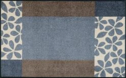 Wash&dry Fußmatte In Blau-grau