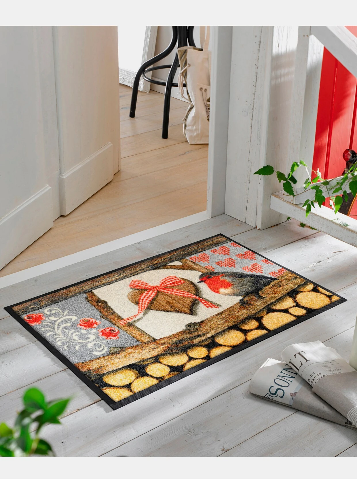 Wash&dry Fußmatte In Braun-rot 2 Wash&dry Fußmatte In Braun-rot – Bild 2