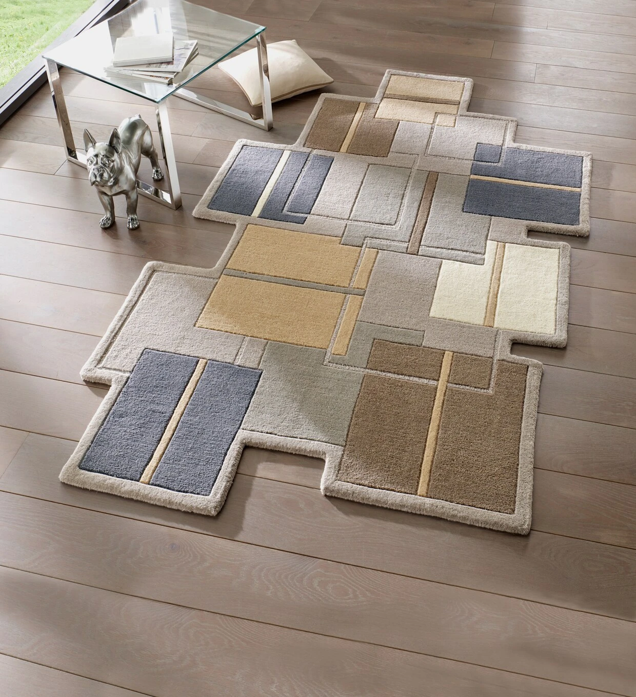 Heine Home Hochflorteppich In Grau-braun 2 Heine Home Hochflorteppich In Grau-braun – Bild 2